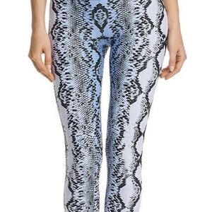 Beach Riot Blue and Black Snake Print Leggings size Small